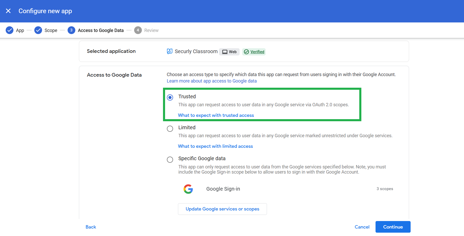 access to google data.PNG