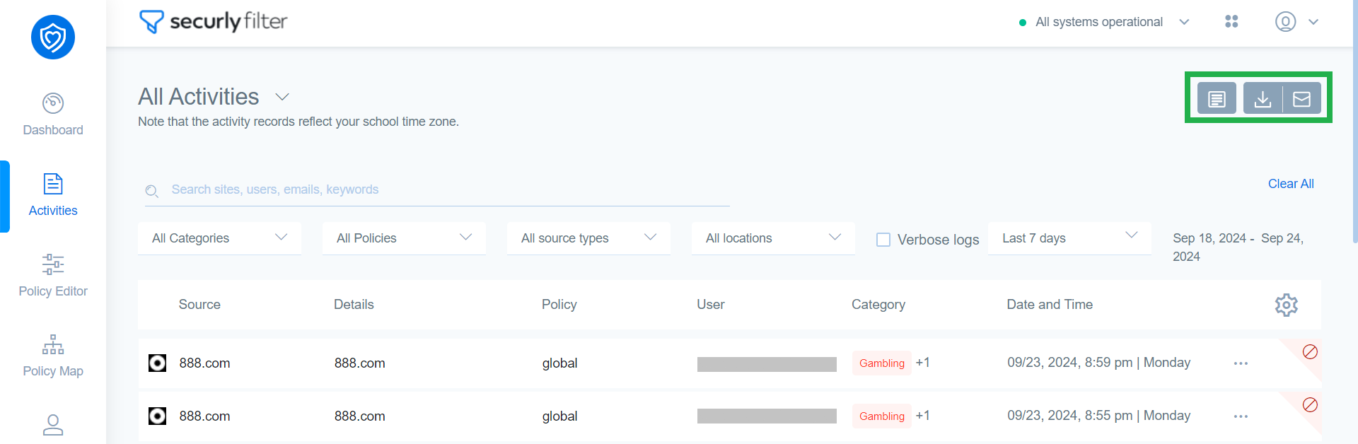Activities dashboard - action buttons.PNG
